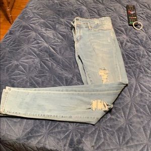 Light wash jeans